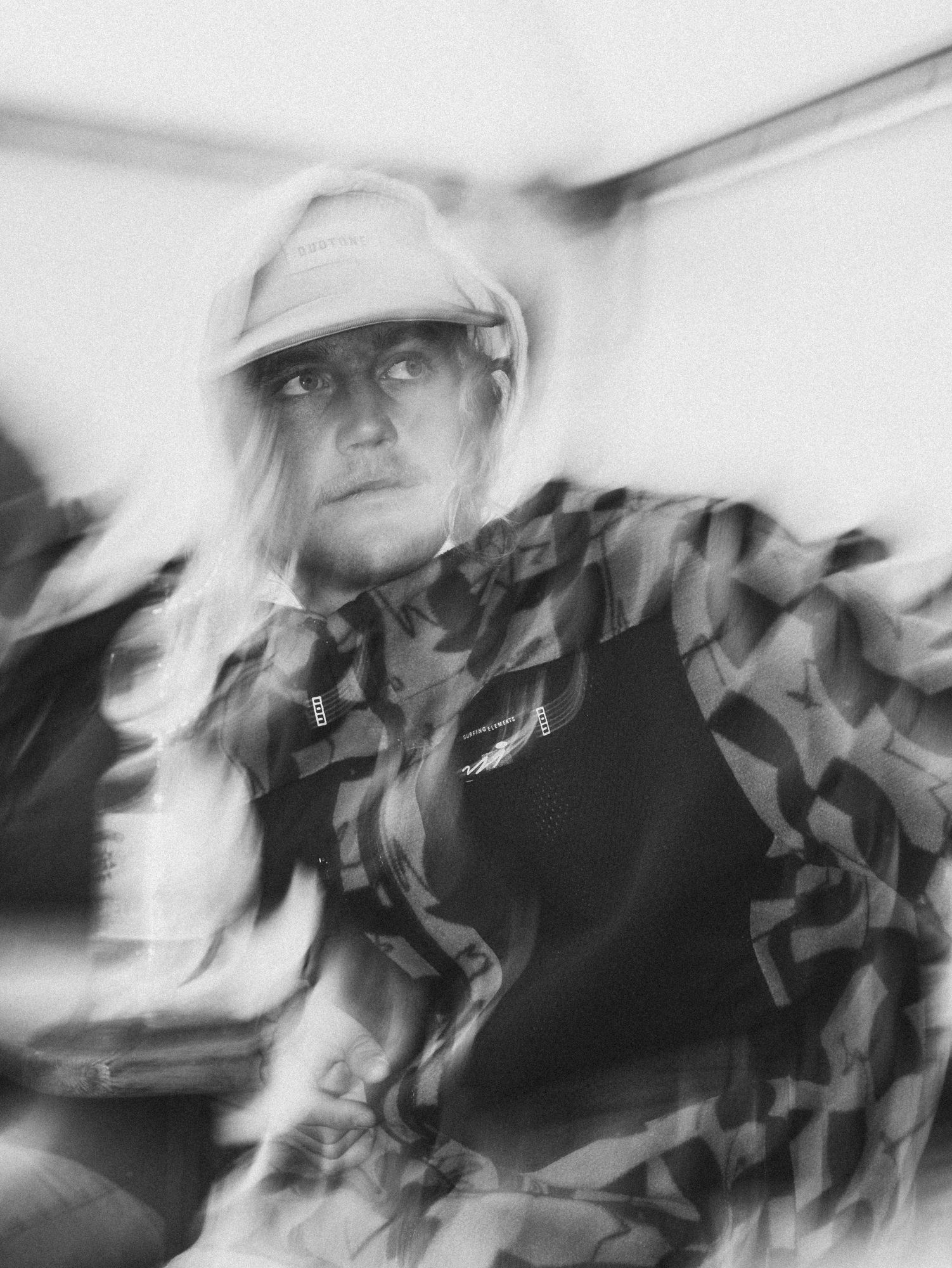 Black and white portrait